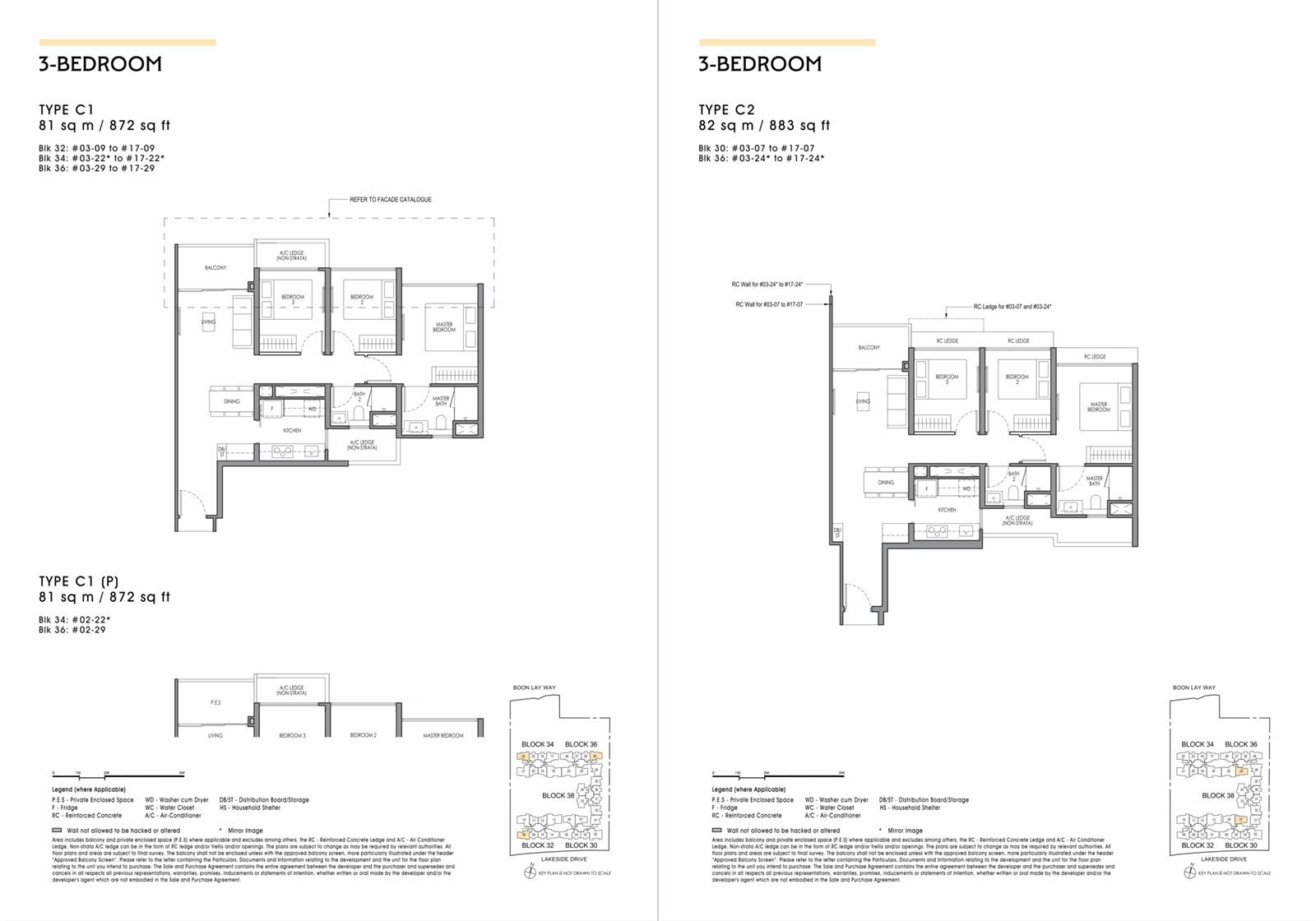 Lucerne Grand brochure floor plan sheet