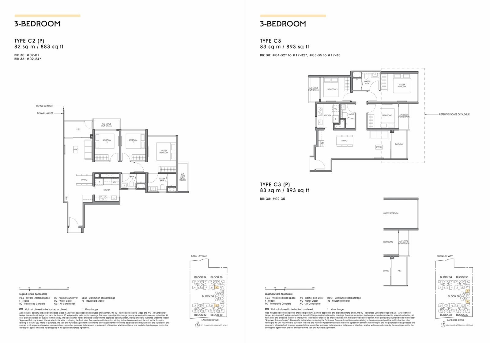 Lucerne Grand brochure floor plan sheet