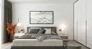 Showflat master bedroom interior