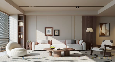 Showflat living and dining interior