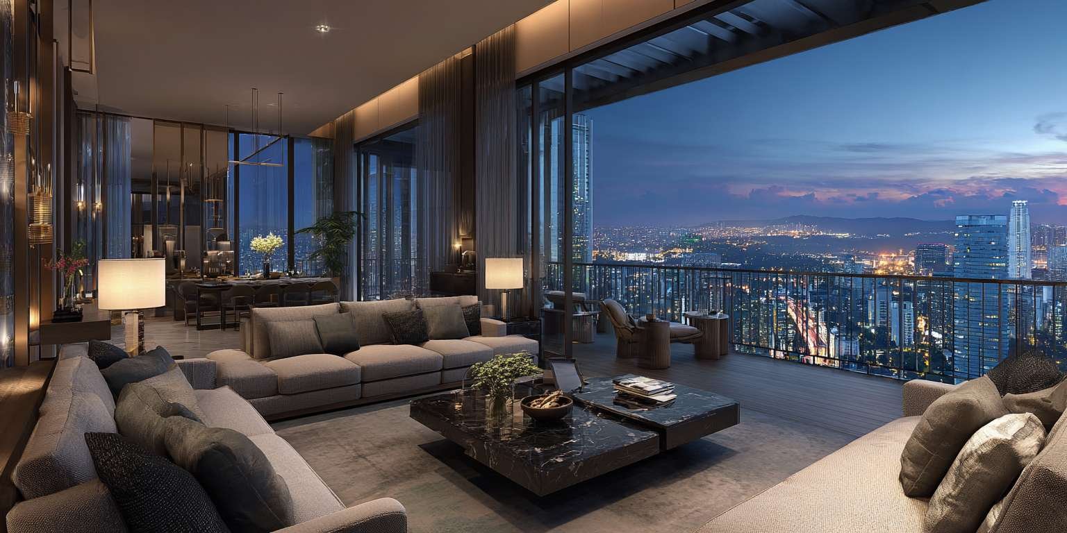 Showflat living room interior